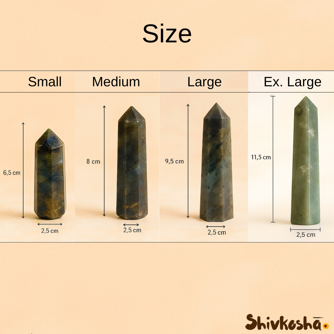 Mystic Labradorite Tower – Stone of Transformation, Enhance Inner Strength & Protection