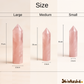 Natural Rose Quartz Tower – Crystal of Love, Harmony, Healing & Positive Energy for Home Decor