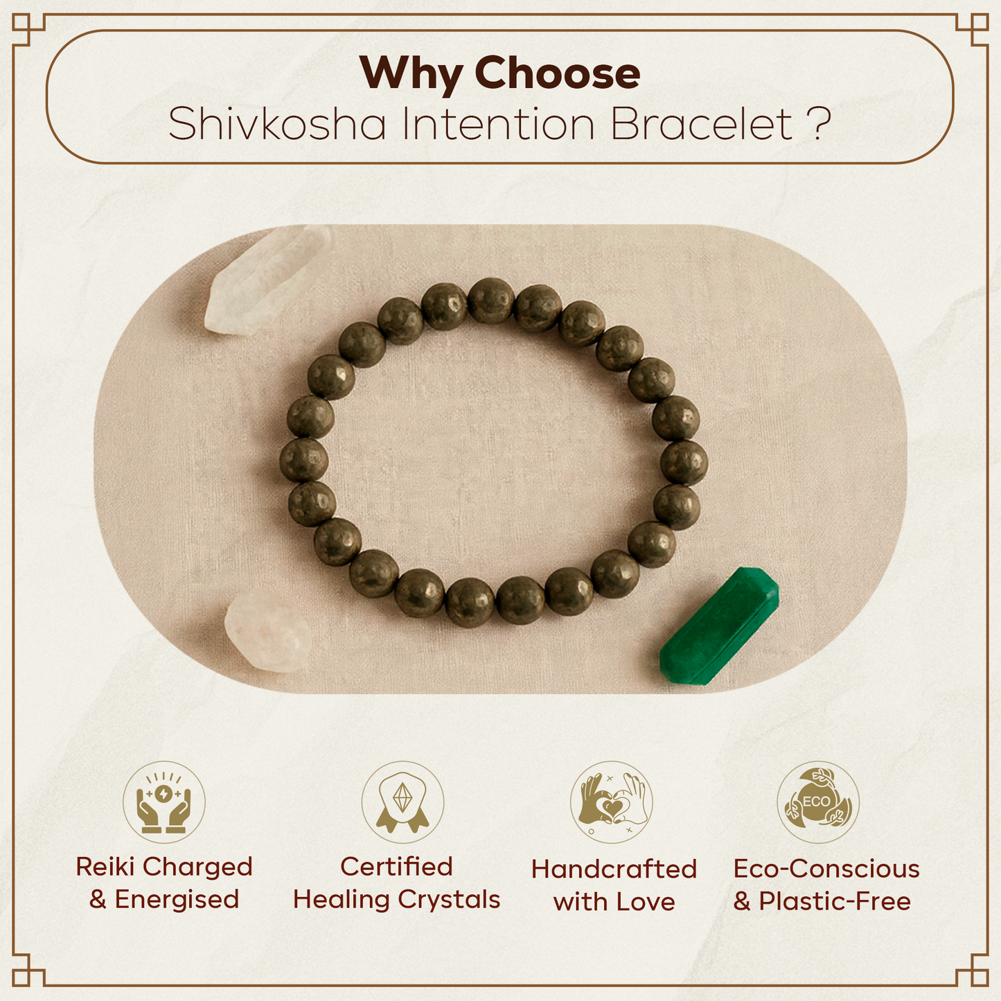 Pyrite Bracelet – Natural Wealth, Success & Protection Crystal