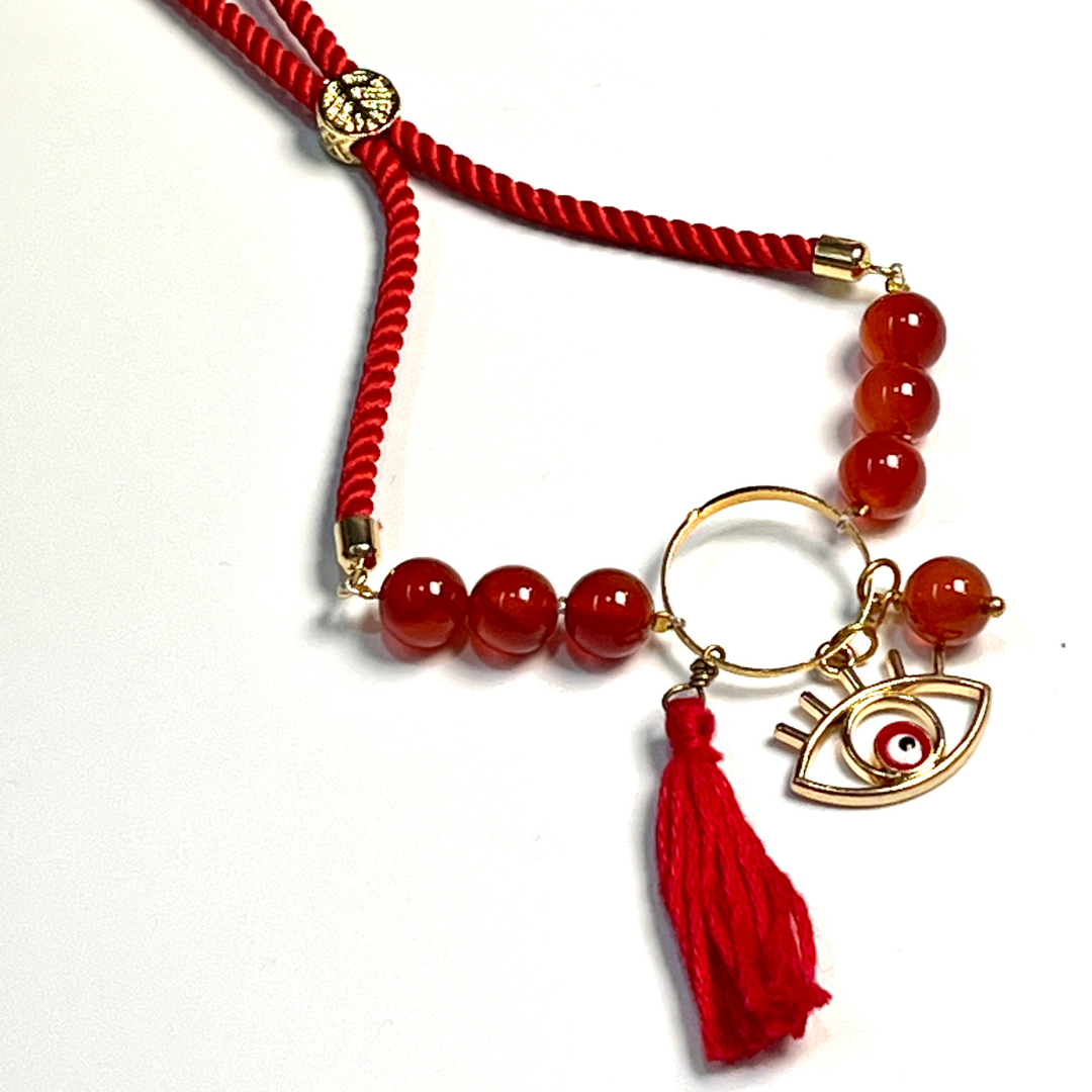 Lumba Orange Carnelian Designer Bracelet Symbol of Courage & Creativity