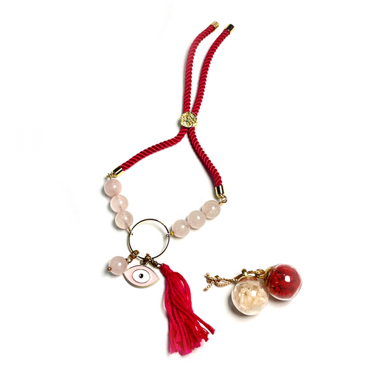 Designer Rose Quartz Bracelet Lumba for Love & Harmony