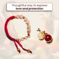 Rose Quartz Bracelet Rakhi for Love & Harmony