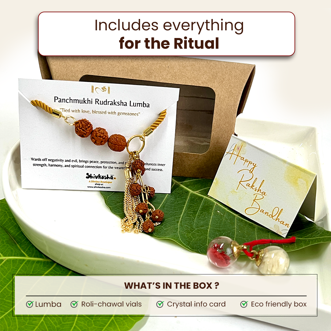 Designer Rudraksha Bracelet Lumba for Spiritual Growth & Blessings