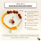 Rudraksha Bracelet Rakhi For Spiritual Growth & Blessings