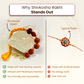 Rudraksha Bracelet Rakhi For Spiritual Growth & Blessings