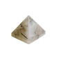 Natural Rutile Quartz Pyramid for Energy Amplification, Clarity, Manifestation, Meditation, and Home Decor