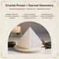 Natural Selenite Crystal Pyramid for Positive Energy, Vastu, Reiki and Chakra Healing