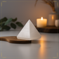 Natural Selenite Crystal Pyramid for Positive Energy, Vastu, Reiki and Chakra Healing