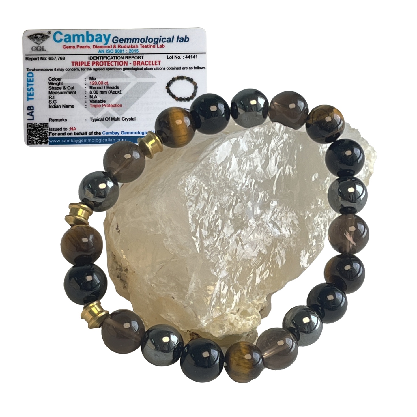 Triple Protection Gemstone Bracelet