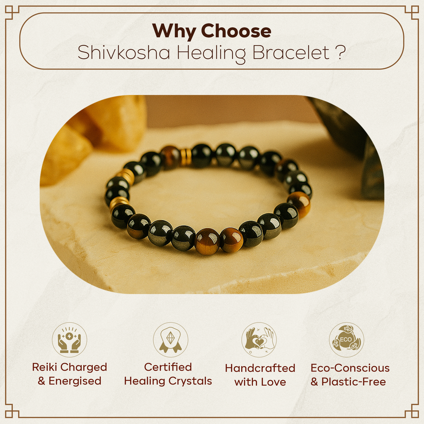 Triple Protection Gemstone Bracelet