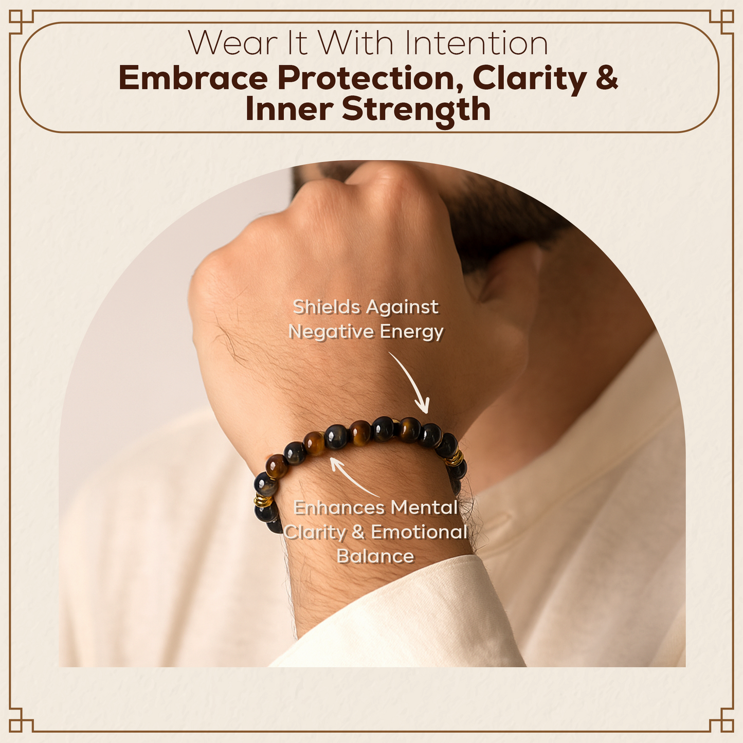 Triple Protection Gemstone Bracelet