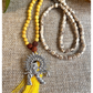 Tulsi & Yellow Lava Japa Mala For Devotion, Resilience & Spiritual Growth