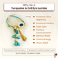 Designer Turquoise Evil Eye Lumba for Protection & Healing