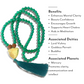 Green Onyx Japa Mala For Calmness, Clarity & Inner Strength