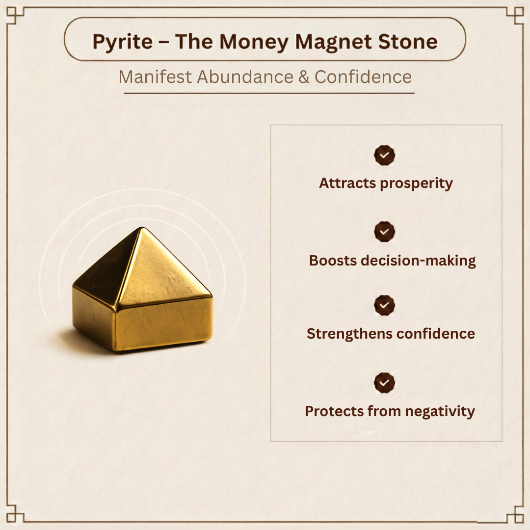 Gold Pyrite Bracelet – Wealth Attraction, Confidence & Protection Crystal Bracelet
