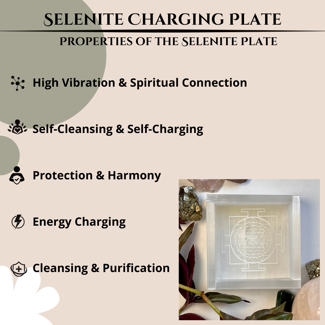 Selenite Charging Plates – Cleanse, Recharge, and Amplify Your Crystal Energy