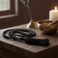 Black Tourmaline (108+1) Guru Bead Japa Mala For Protection, Grounding, Resilience
