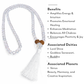 Aura Quartz (108+1) Japa Mala For Energy Alignment, Positivity & Spiritual Awakening