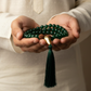 Green Onyx 54+1 (Guru Beads) Japa Mala For Calmness, Clarity & Inner Strength