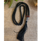 Black Tourmaline Japa Mala For Protection, Grounding, Resilience
