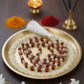 5 Mukhi Rudraksha+Clear Quartz (108+1) Guru bead Japa Mala For Purity, Clarity & Balance